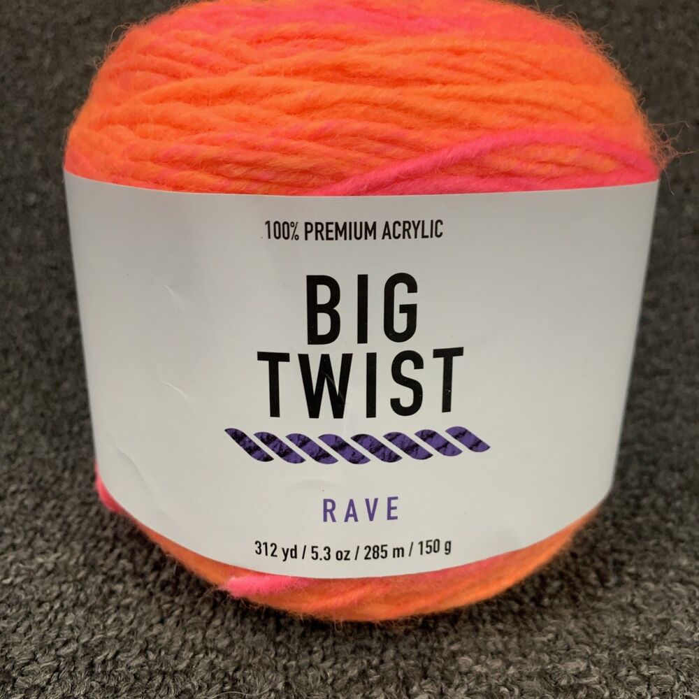 Big Twist Rave Super Beach Premium Acrylic Yarn 5.3oz 312yds Discontinued - Picture 2 of 7